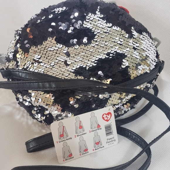 Ty cat sequin cat purse crossbody new - Picture 2 of 4